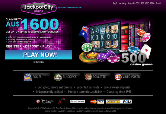 jackpot city slot